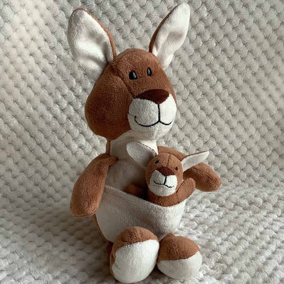 Kinder Surprise Plush Mommy Kangaroo and Baby Stuffed Animal Toy - Picture 2 of 10